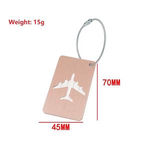 Targhetta con il nome del bagaglio da crociera in metallo per zaino Suite Tags in lega di alluminio con il tuo Logo per donna Travelling Case - Product Image 2