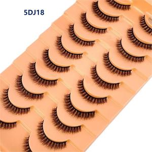 नए 10 जोड़े 6d fax mink पलकों की प्राकृतिक मोटी लंबी झूठी 10-20 मिमी चमक नाटकीय नकली आंखों मेकअप एक्सटेंशन सौंदर्य - Product Image 6