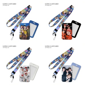 Llavero de PVC para conciertos de Kpop LNGSHOT con cordón, funda para tarjeta de autobús, colgante para el cuello, RYUL WOOJIN LOUIS OHYUL, moda para fans - Product Image 1