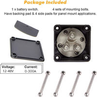Commutateurs automatiques 1-2-Both-Off 12-48 V Battery Master Cut Off Isolator Switch Master Shut off Battery Disconnect Switch