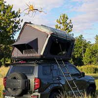 Großhandel Hartschalen-Dachzelt aus Aluminiumlegierung für Vier Jahreszeiten 4x4 mit Teleskopleiter Oxford-Gewebe Doppelschichtig Wasserdicht Winddicht