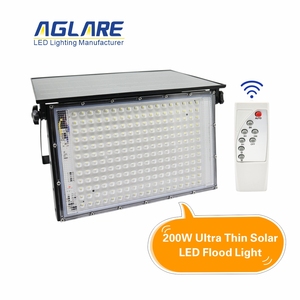 Aglare 100W 200W LED Xách Tay Năng Lượng Mặt Trời Nhẹ Lũ Lụt Ngoài Trời Cắm Trại Ánh Sáng Không Thấm Nước IP65 Tường Ánh Sáng Cho Sân Vườn Sân Sau - Product Image 3