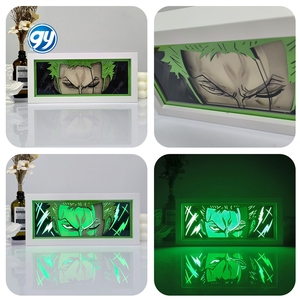 100 Nuove Lampade da Tavolo LED RGB RC Personalizzate, Artigianali con Incisioni Laser, Luci da Parete <span class=keywords><strong>Anime</strong></span> 3D, Scatola Luminosa con Ritagli di Carta - Product Image 3