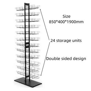 Стойка-дисплей для головных уборов из металлической проволоки с порошковым покрытием для розничных магазинов, для кепок-бини и аксессуаров - Product Image 2