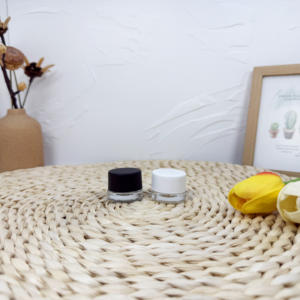 Frascos de vidrio violeta negro vacíos a prueba de olores de 2OZ 3OZ, tarro de vidrio negro de almacenamiento de flores de 3,5g con tapa negra CR - Product Image 5