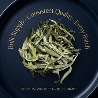 Thé blanc Minweng Fuding Pivoine, en vrac, Bai Mudan, vente en gros, logo personnalisé, OEM, ODM, marque privée, thé chinois naturel