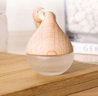 Vente en gros de diffuseurs d'huiles essentielles pour voiture, flacon en verre givré de 6 ml, parfum pour voiture, vente en gros