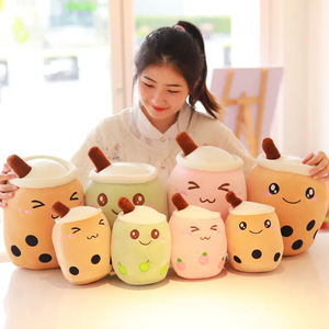 Niedliche weiche Chinane Milch Tee tasse Plüsch Spielzeug Boba Milch Tee Plüsch Spielzeug Blasen kissen - Product Image 5