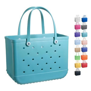 Sac fourre-tout de plage EVA imperméable grand sac à main de voyage en caoutchouc lavable pour le sport voyage en plein air sac anti-basculement cadeau pour les femmes - Product Image 1