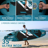 Planche de paddle gonflable Skatinger Sports Series 11'6"x35"x6" pour un plaisir polyvalent