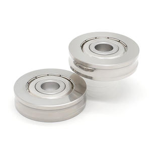 Roue de guidage à roulement à billes à gorge profonde non standard en acier inoxydable U-Groove S6301ZZ, poulie mobile pour arbre optique, directement de l'usine - Product Image 1