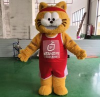 Garfield Cartoon Costume Parade Mega Unisex Mascot Costume Carnaval pour Cosplay et Party Garfield Cartoon Costume