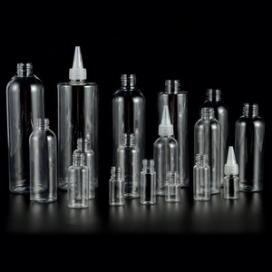 Flacon compte-gouttes rond de 30 ml et 60 ml pour huile capillaire douce pour animaux de compagnie, avec applicateur à presser et couvercle distributeur à ouverture rotative - Product Image 1