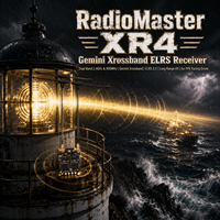 Récepteur RadioMaster XR4 Gemini Xrossband ELRS double bande 2,4 GHz 900 MHz longue portée pour système de radiocommande FPV RX Gem-X