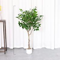 Plante verte artificielle amovible, Arbre porte-bonheur, Plante verte artificielle pour l'intérieur, Décoration de salon, Ornement décoratif pour magasin