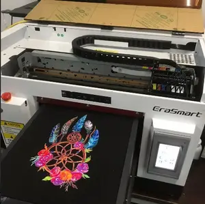 티셔츠 DTG 프린터 기계, DX5 데스크탑 프린터 기계, 자동 8 색 섬유 DIY DTG 프린터 DX5 헤드 잉크젯 프린터