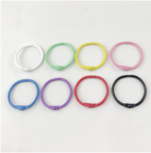 Precio de <span class=keywords><strong>descuento</strong></span> de alta calidad Oficina Colorido DIY Llavero Metal Wire Loop Binding Ring - Product Image 6