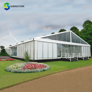Chapiteau de mariage transparent pour 500 à 1000 personnes, tente de réception extérieure à toit transparent, structure en aluminium, salle de banquet pour événements de <span class=keywords><strong>jardin</strong></span> - Product Image 5