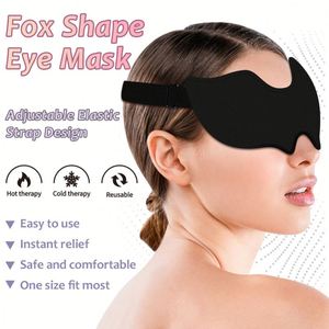 Masque de sommeil réglable Fox pour thérapie chaude et froide, soulagement de la fatigue et des poches, coussinet oculaire réutilisable, personnalisable - Product Image 3