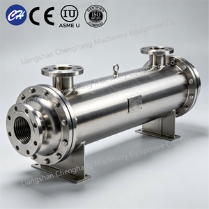 Condenseur à calandre tubulaire 3000 kg en acier inoxydable SS304 certifié CE ISO, échangeur de chaleur vapeur haute pression 4,0 MOPa à prix compétitif - Product Image 4