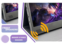 Extensor de pantalla de ordenador portátil de fábrica Dual 15,6 pulgadas 1080P Monitores de pantalla Led Monitor DE JUEGOS DE PANTALLA portátil para ordenador portátil