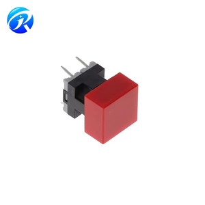 Electronic Components JB15HAP-<strong>2C</strong> Square Button Actuator Tactile Switch SPST-NO Top Actuated Through Hole JB15HAP2C PC Pin - Product Image 1