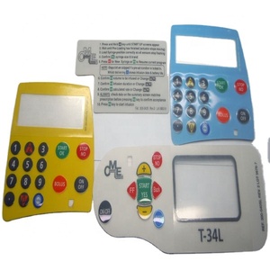 OEM ipek ekran baskı kabartmalı özel kadife mat plastik levha PC çıkartmalar baskı polikarbonat Lexan etiket <span class=keywords><strong>3M</strong></span> yapıştırıcı ile