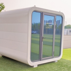 2025 Foshan <span class=keywords><strong>pas</strong></span> <span class=keywords><strong>cher</strong></span> prix nouveau Type Apple cabine <span class=keywords><strong>Plan</strong></span> préfabriqué chambre préfabriquée pods <span class=keywords><strong>de</strong></span> bureau hôtel cabines chalet dessin exportation Canada - Product Image 1
