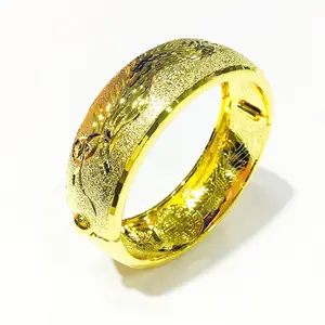 212 Xuping jewelry fashion gold plating 24k gold color high quality thick animal bangles for women