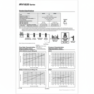 SMC Pneumatics-Regulador de vacío, categoría de producto, reguladores de presión, de vacío, para el año en adelante - Product Image 1