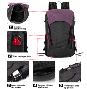 <span class=keywords><strong>Mochila</strong></span> Deportiva con Logotipo Personalizado, Ligera, Resistente al Agua, Plegable, para Senderismo, Camping, Viajes, Unisex, Casual - Product Image 3