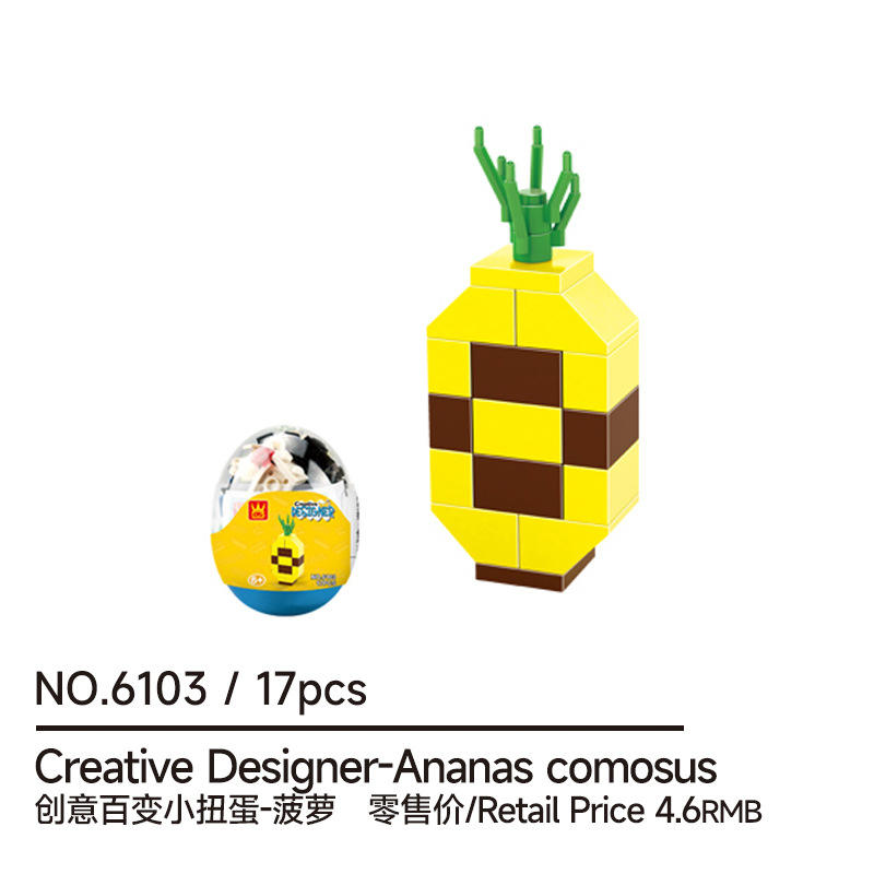 Paquete de 6103 huevos, ladrillos pequeños.