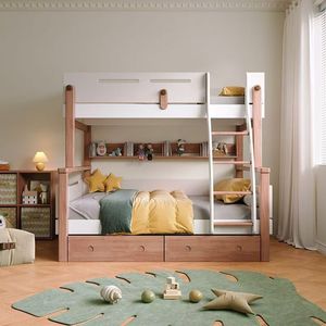 Nouvelle Arrivée : <span class=keywords><strong>Lit</strong></span> Superposé Moderne avec Cadre et Sommier à Roulettes, Idéal pour Adultes, Adolescents, Garçons et Filles - Product Image 2