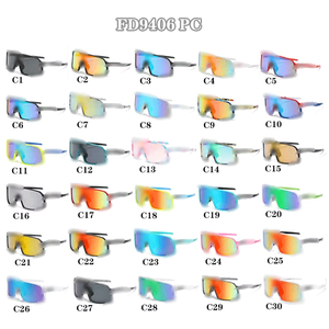 Lunettes de Soleil Grande Monture PC Monobloc Tendance Surdimensionnées pour Femmes UV400, Marque de Luxe pour Hommes, Lunettes de Soleil Haute Qualité en Gros - Product Image 2