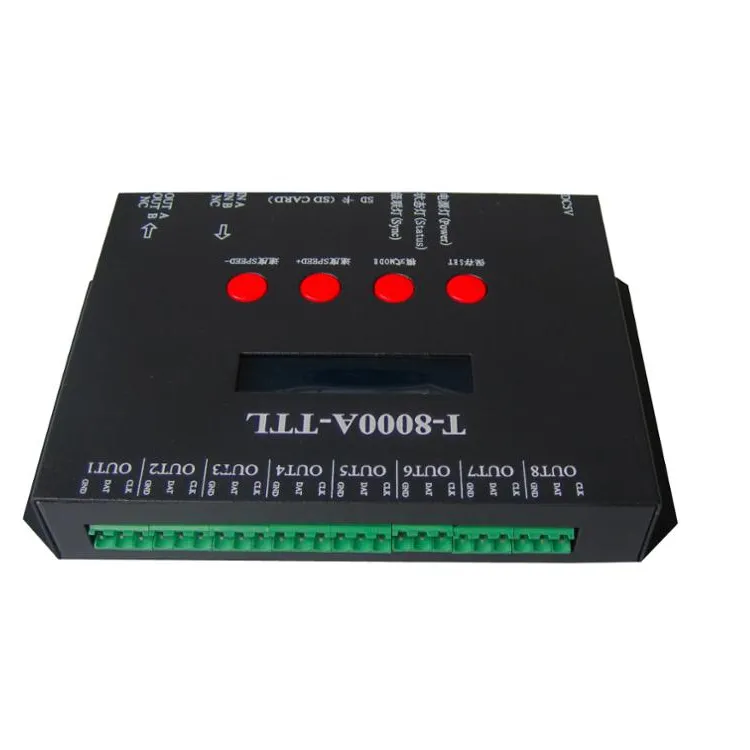 T-8000A-TTL 8192 pixels programável 8 portas fora da linha controlador