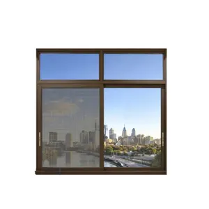 现代美式热断推拉窗框架折叠开放式钢铝型材厨房铝推拉窗