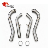 Kit de tuyau d'échappement en acier inoxydable poli sur mesure à haut débit, épaisseur 1,5 mm, pour Mercedes Benz G500 G550 G63 W464 V8 4.0T