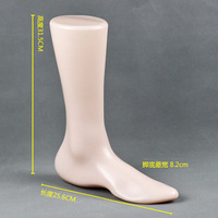 Vente en gros de mannequins de pieds en plastique avec tongs pour l'affichage de chaussettes et de chaussures pour femmes