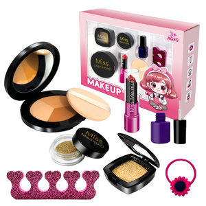 Dropshipping Shopfiy Ensemble de maquillage en plastique non toxique pour filles et enfants, kit de jouets de simulation cosmétique pour enfants, - Product Image 1