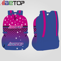 Concevez votre propre LOGO Cheerleading School Bag Sac à dos coloré à paillettes Cheer