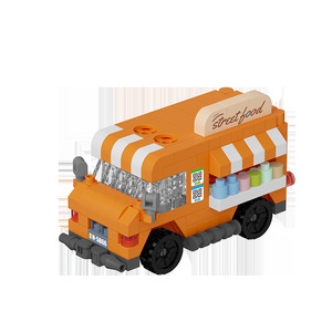 Assembled Toy Car Building <strong>Blocks</strong> Educational Plastic Connecting Car Brick Birthday Gift DIY Bus Toy Desk Ornament - Product Image 6