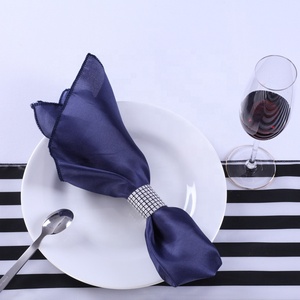 Nuevo diseño personalizado boda mantel servilleta cena decoración satén malva servilletas con muchos colores toda la ocasión - Product Image 3