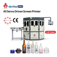 Máquina de Serigrafía de Alta Velocidad para Botellas de Vidrio con Registro CCD de 1-8 Colores