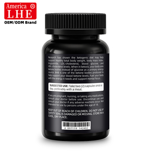 Etiqueta Personalizada Shecome, Suplemento Dietético Keto, Apoyo para el Control de Peso para Hombres y Mujeres, 60 Cápsulas Keto BHB - Product Image 5