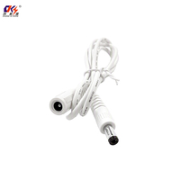 Câble d'alimentation CC blanc 24AWG, connecteur jack CC mâle-femelle 5,5*2,1 mm, câble d'extension 5,5*2,5 mm, 3,5*1,35 mm, 4,0*1,7 mm