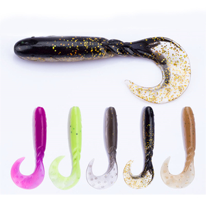 Hot Selling T tail soft lure PVC material Fishing Soft Lures