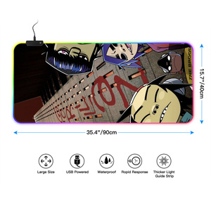 FLAME SNAKE Cartoon Series RGB Sublimación Mouse Pad <span class=keywords><strong>900x400</strong></span> XXL Tamaño Resistente al agua Gaming Desk Mat en Stock - Product Image 4