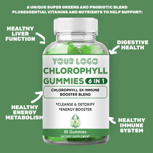 Gommes à la chlorophylle OEM désodorisant naturel 6-en-1 renforce l'immunité améliore la santé de la peau détoxification et nettoyage naturels - Product Image 4