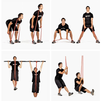 6.4-101MM TPE Pull Up Assist Resistance Band 5-230LB Yoga Exercice Boucle Fitness Bandes Ensemble Équipement D'entraînement À Domicile