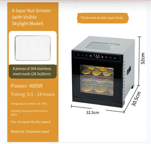 Máquina Deshidratadora de Frutas y Verduras Pequeña para el Hogar, para Hacer Bocadillos para Mascotas, Cecina y Secado al Aire - Product Image 5